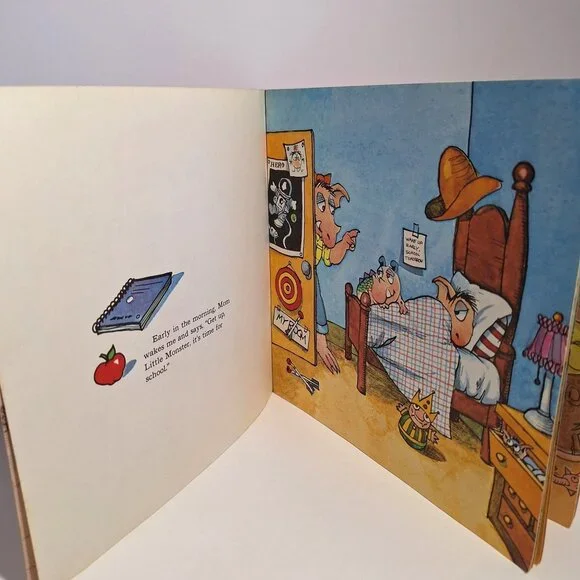 1978 Mercer Mayers Little Monster At School Vintage Paperback Golden Look Book - Picture 3 of 10